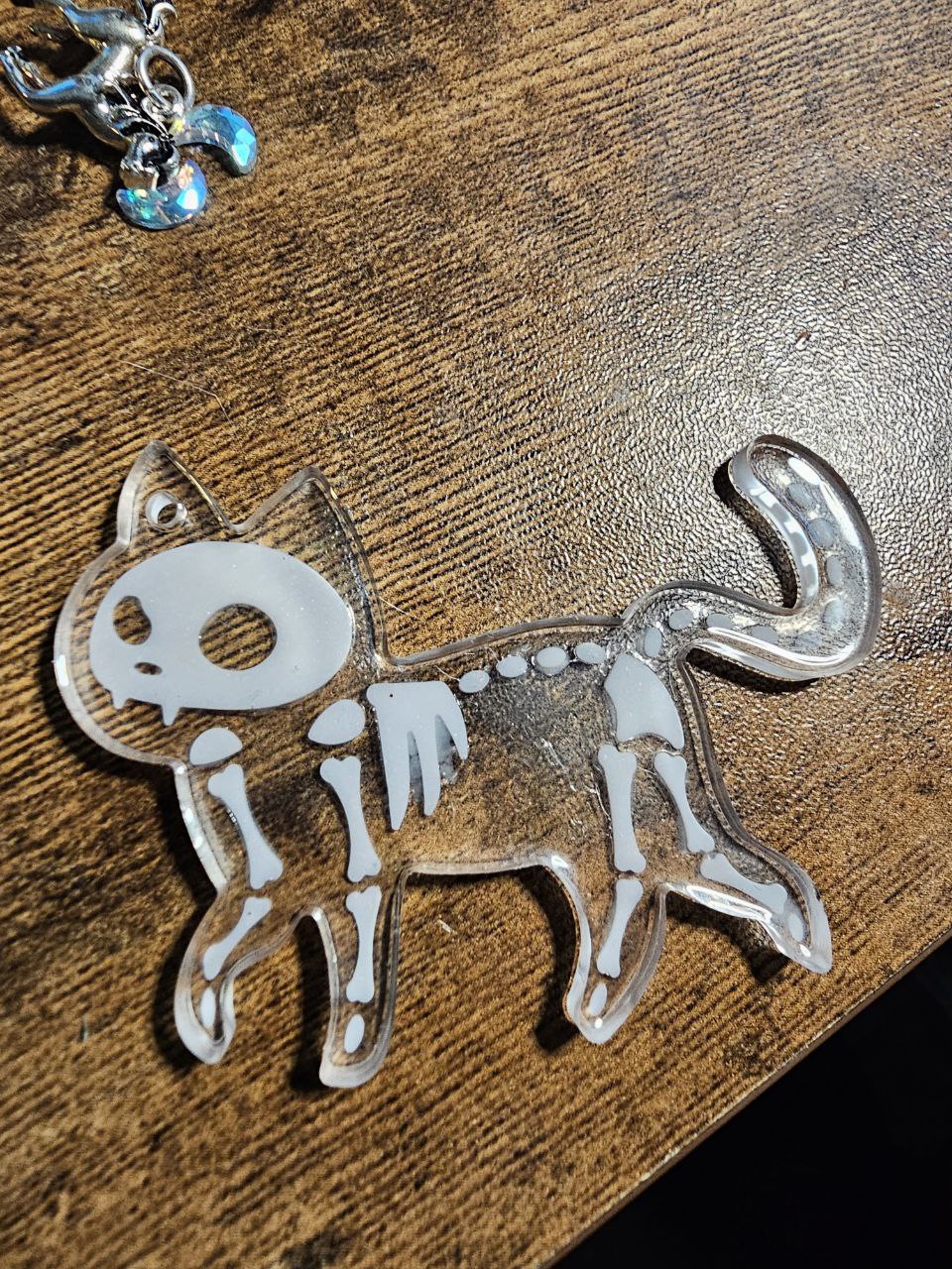 Skelly Kitty Keychains